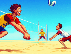 Teknik Dasar Permainan Bola Voli Pantai dan Perbedaannya dengan Voli Indoor