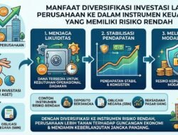 Manfaat Diversifikasi Investasi Laba Perusahaan Ke Dalam Instrumen Keuangan Yang Memiliki Risiko Rendah