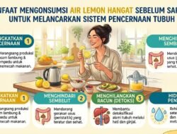 Manfaat Mengonsumsi Air Lemon Hangat Sebelum Sarapan Untuk Melancarkan Sistem Pencernaan Tubuh